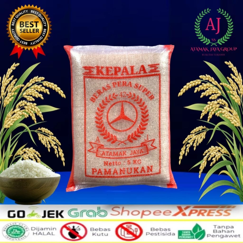 Beras Pera Super Cap Atamak Jaya Premium Ir 42 Termurah 5 Kg 10 Kg 20 Kg