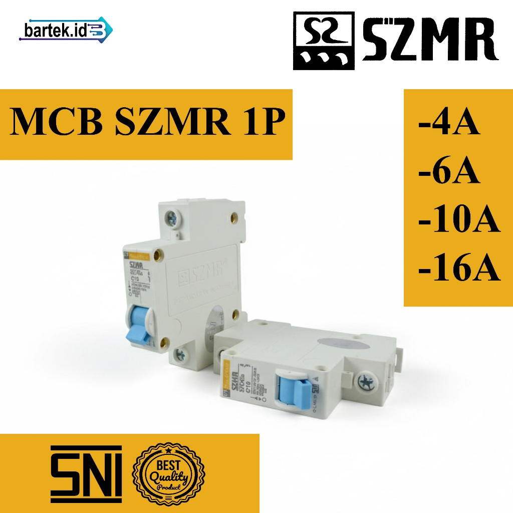 MCB SZMR 1 Phase SNI 4A 6A 10A 16A MeilanRilan SNI