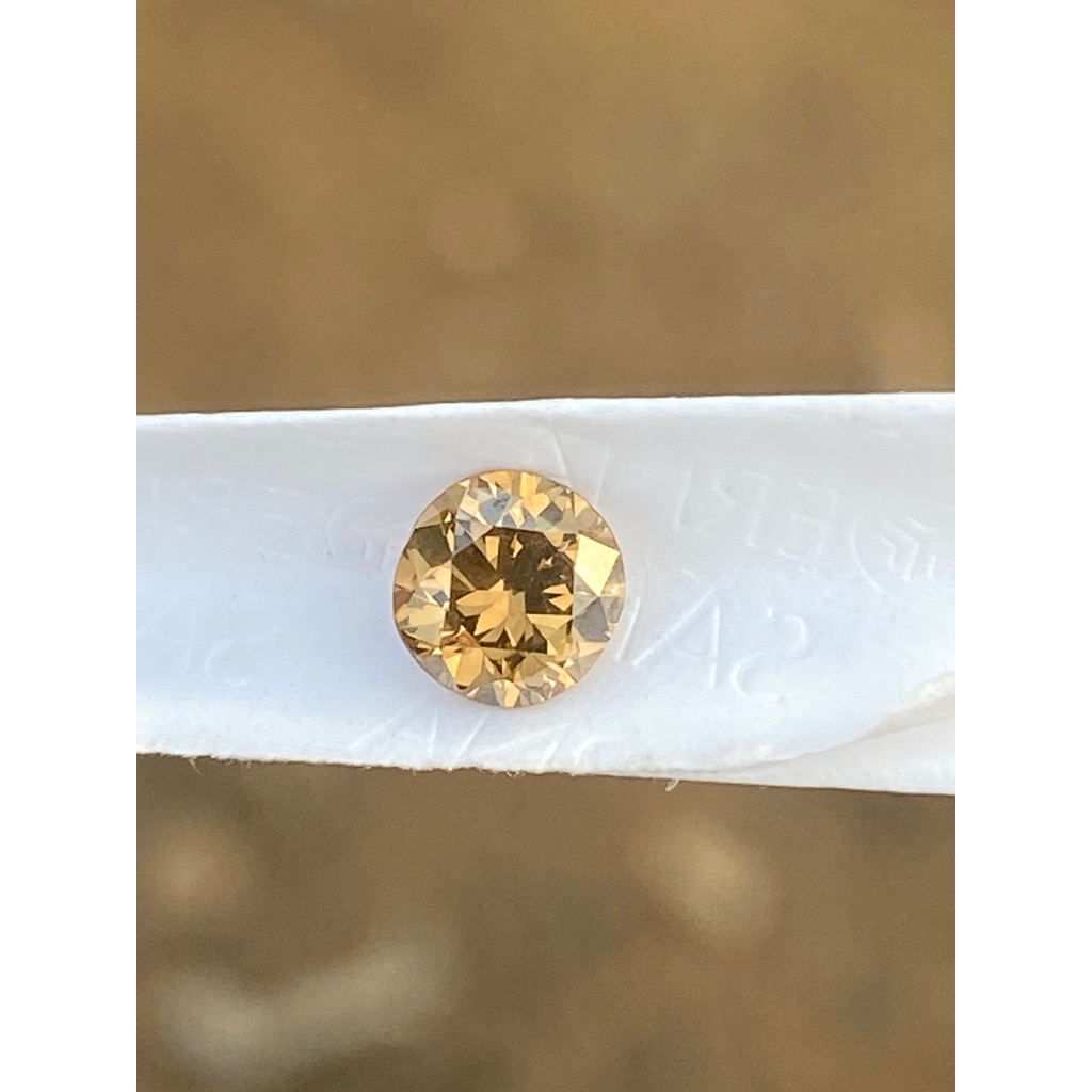 natural berlian banjar brown 0,4 crats (GUGUR 2) bersih jernih kualitas baik