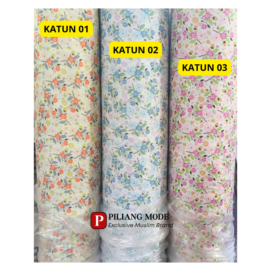 bahan katun jepang TOKAI SENKO meteran Twill katun motif bunga / bahan katun meteran / kain katun je