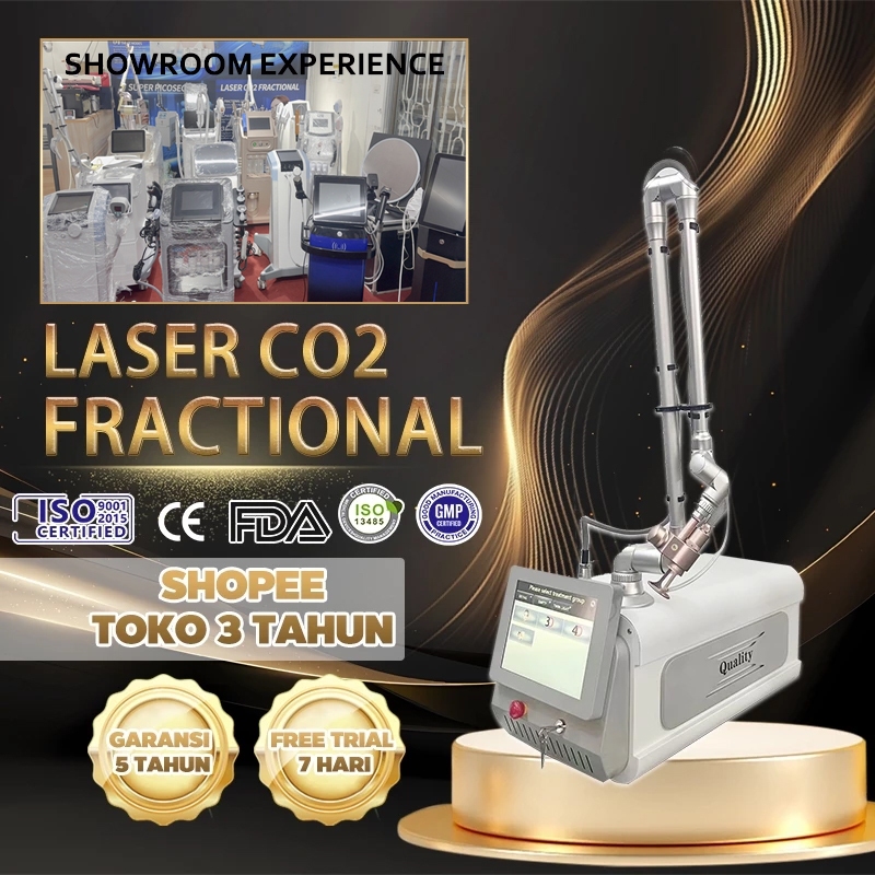 laser co2 fractional 4D Eurosta Penghilang Stretch Mark 10600 Nm Pelapisan Kulit Co2 Laser Pecahan P