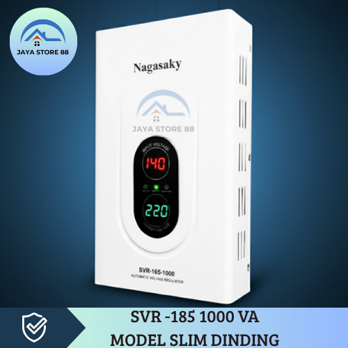 Stabilizer Digital Automatic SVR-185 -SERI -1000 VA MODEL SLIM DINDING