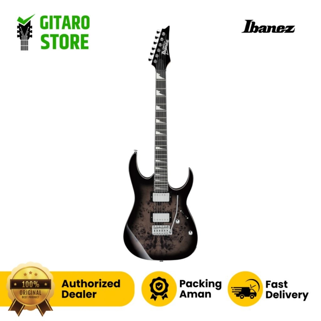 Gitar Elektrik Gitar Ibanez GRG220PA1 BKB GRR220 PA1 Brown Black Burst