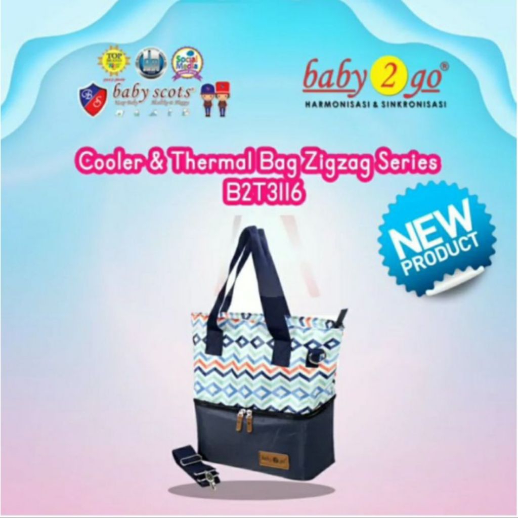 Baby 2 Go Cooler Bag dan Thermal Tas Penyimpan Asi