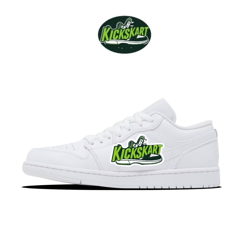 Sepatu AJ1 Low Triple White