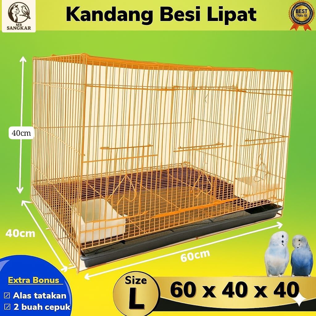 SANGKAR KANDANG BURUNG SIZE L KANDANG BURUNG LOVE BIRD SIZE L KANDANG BURUNG LOVE BIRD BESI TEBAL