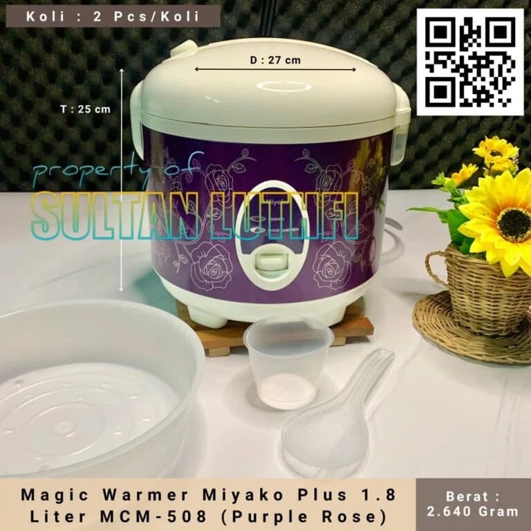Magic Warmer Miyako Plus 1.8 Liter MCM-508 (Purple Rose)
