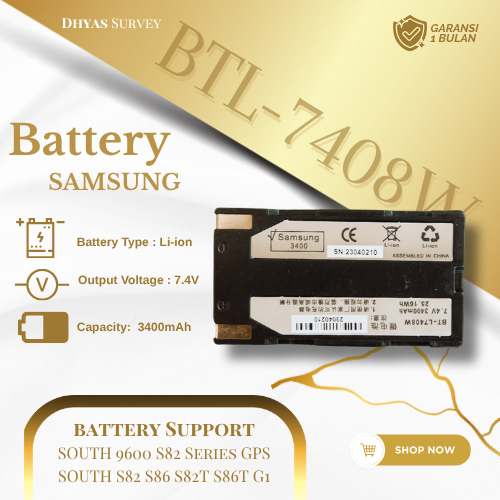 Baterai GPS RTK GNSS South BTL7408W Battre GPS South G1 G1plus G1+ Battery GPS South G1 Original
