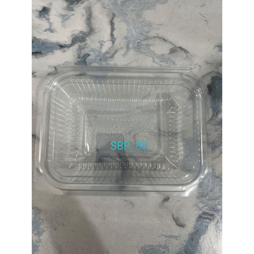 [50pcs]kotak makan mika box 6 / kotak mika / box mika / kotak kue mika