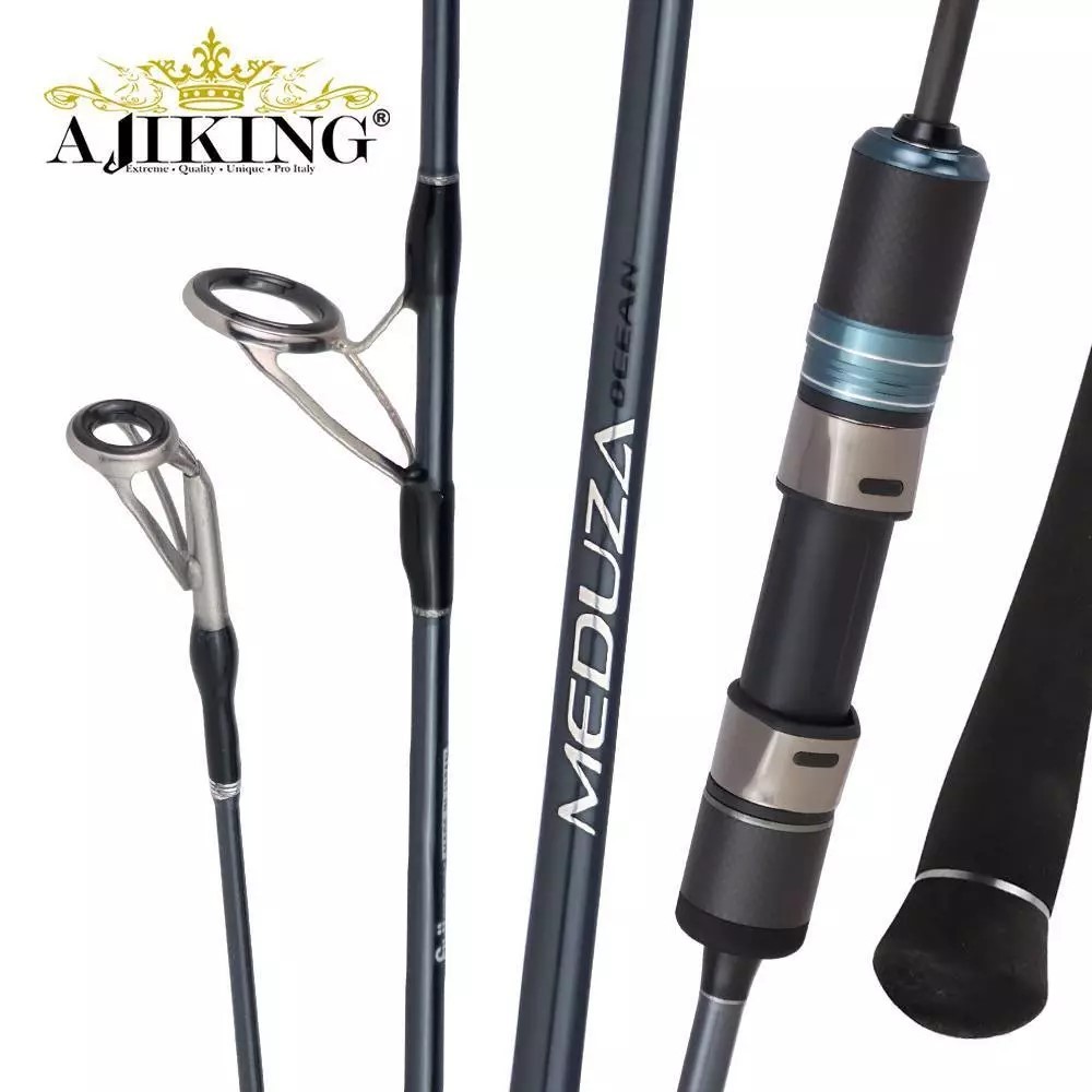 Ajiking Meduza Ocean Joran Pancing Spinning Casting Butt Joint Joran Jigging FUJI Fishing Rod