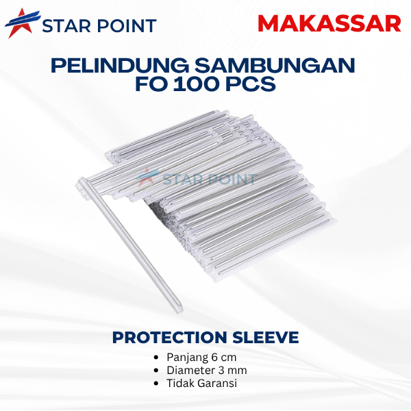 Protection Sleeve Fiber Optic 6CM|Penyambung Core FO 100PCS