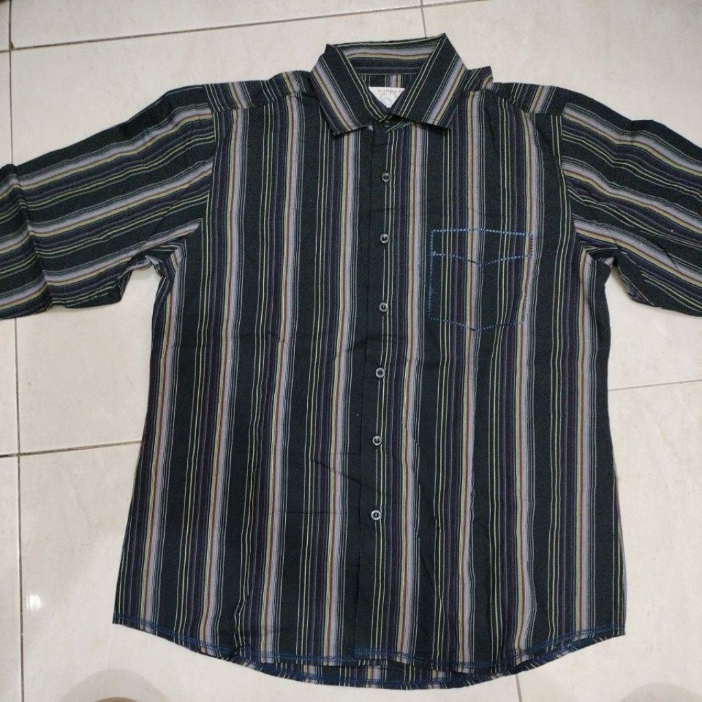 kemeja lengan panjang number 61 ukuran L