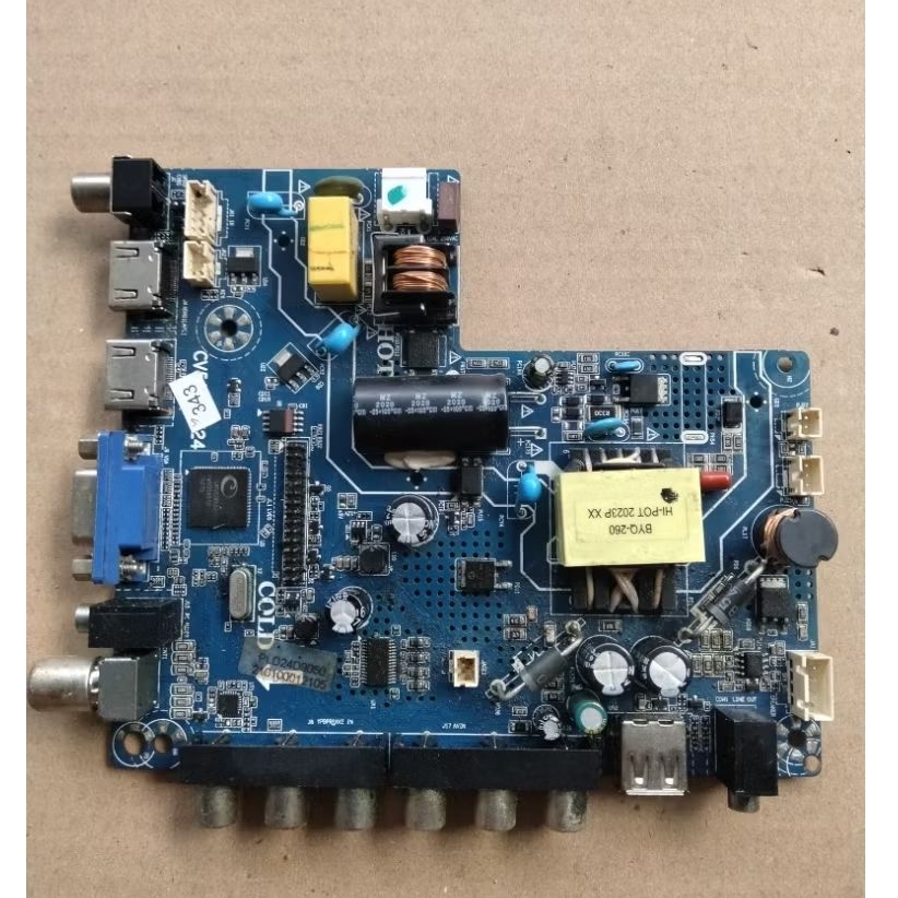 mb mobo mainboard led tv POLYTRON PLD 24D9050 PLD24D9050 original cabutan normal