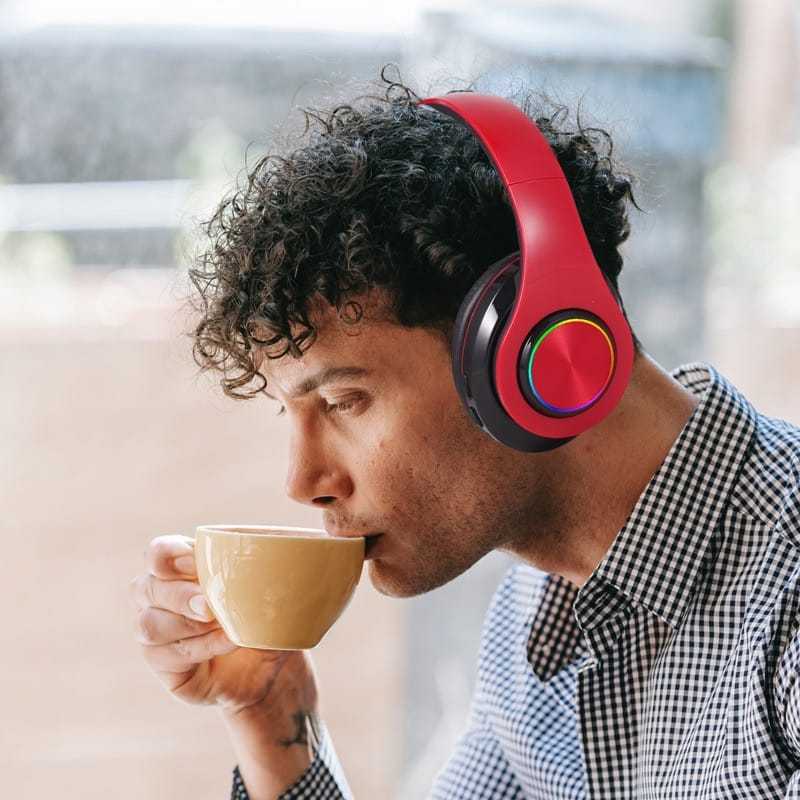 Pengiriman Cepat Headphone Bluetooth B39 Led Gaming Wireless Headset Bando Tanpa Kabel