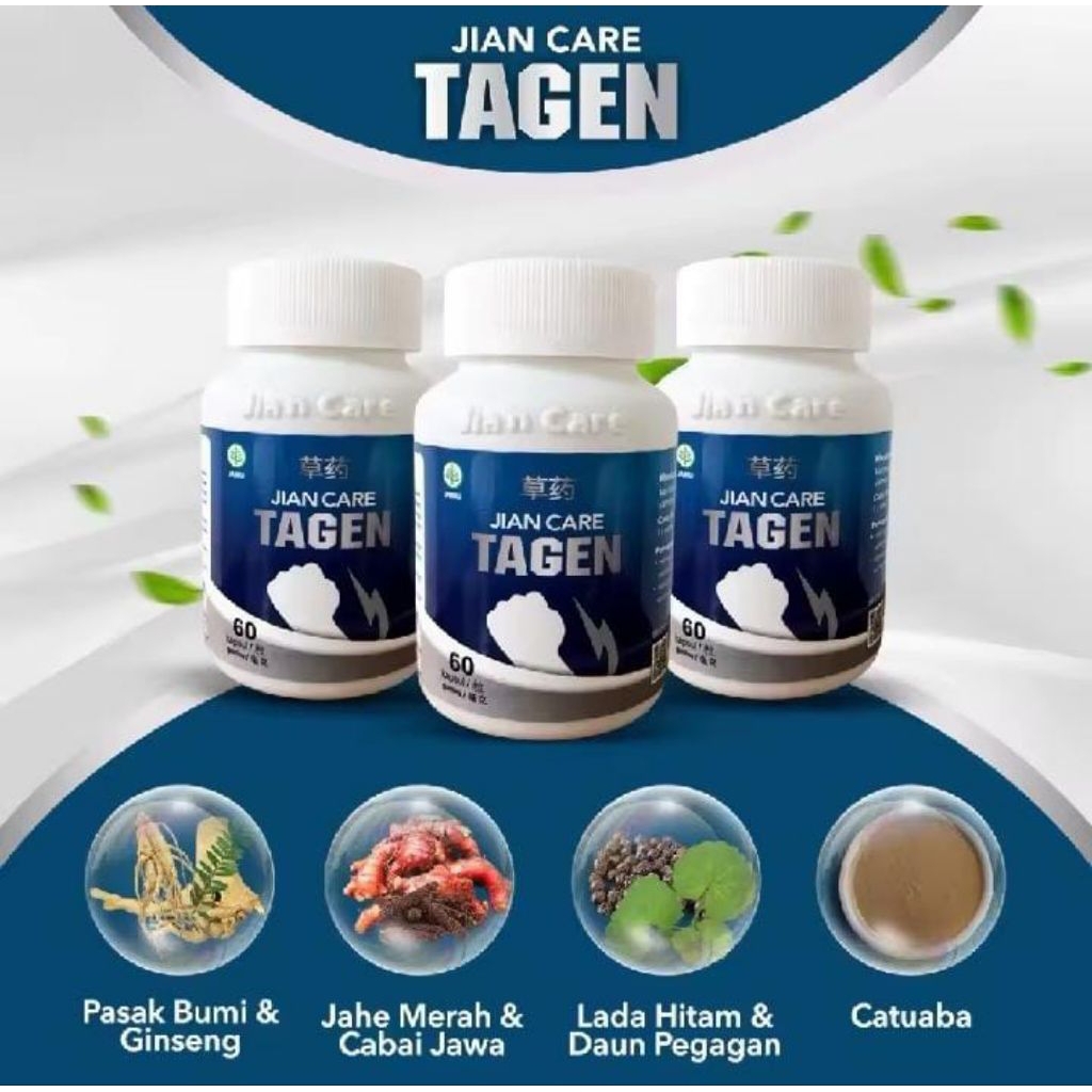 New Jian Care Tagen Asli/Original Obat Herbal Cina Untuk Membantu Masalah Keperkasaan Pria Dewasa Ke