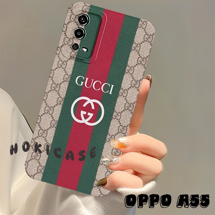 FASHION CASE OPPO A55 4G A54 A57 2022 A77S A31 A53 A33 A32 Motif gucci case kekinian kesing Oppo Ter