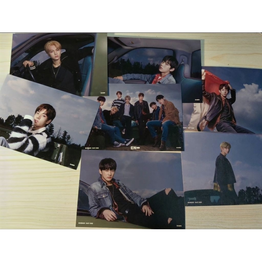 Postcard official enhypen BORDER : DAY ONE