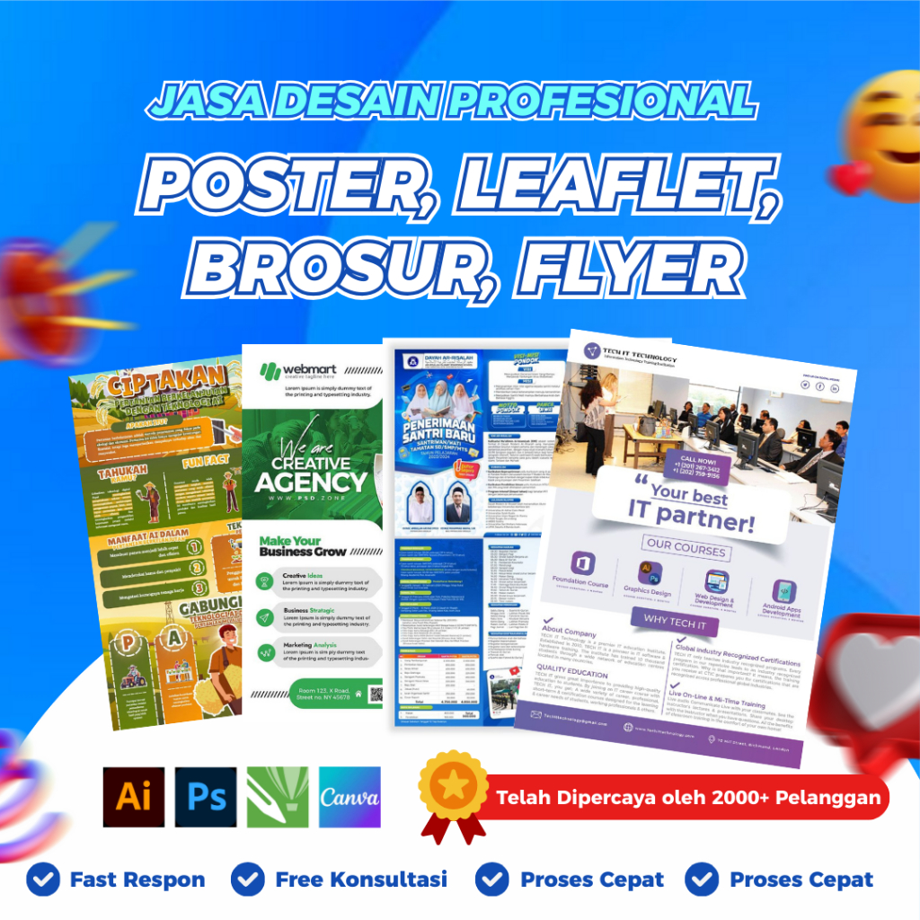 Jasa Desain Poster Brosur Leaflet Flyer Cepat