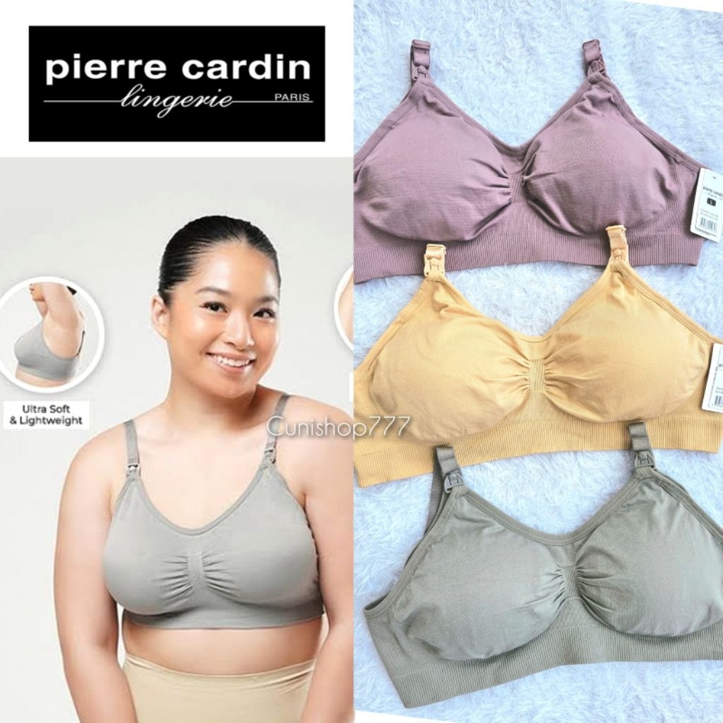 BRA PIERRE CARDIN MATERNITY KNIT L XL 2XL TANPA KAWAT SEAMLESS BH MENYUSUI PC POLOS WIRELESS NON WIR