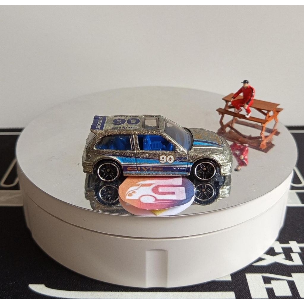 Hot Wheels 90 Honda Civic EF Zamac Walmart Exclusive 2015 Loose (HTF) - Hotwheels