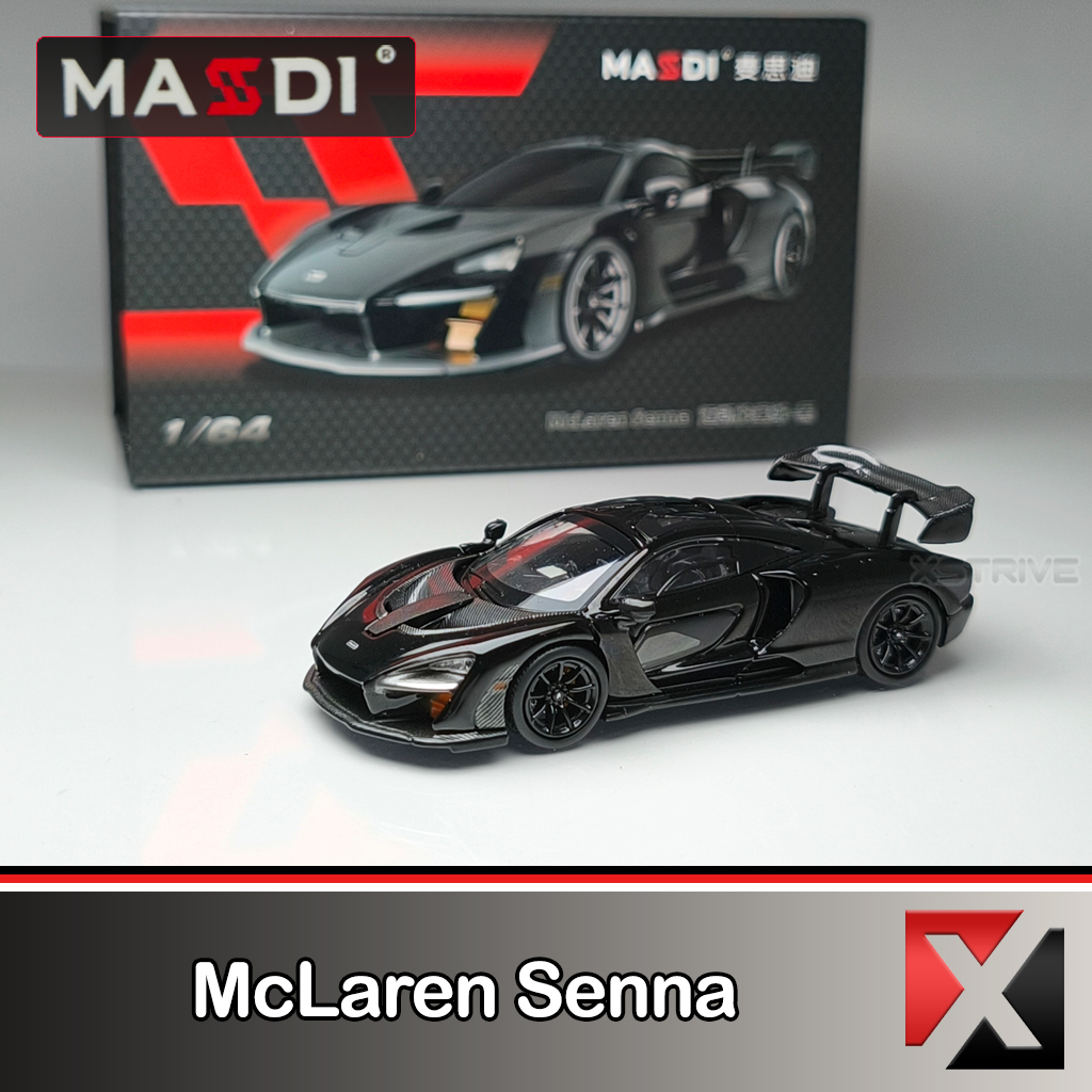 Masdi 1:64 McLaren SENNA Black Rolling Wheel