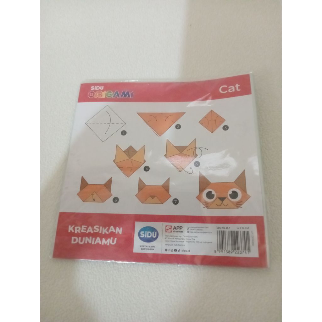 kertas origami sidu 14x14 isi 25lembar