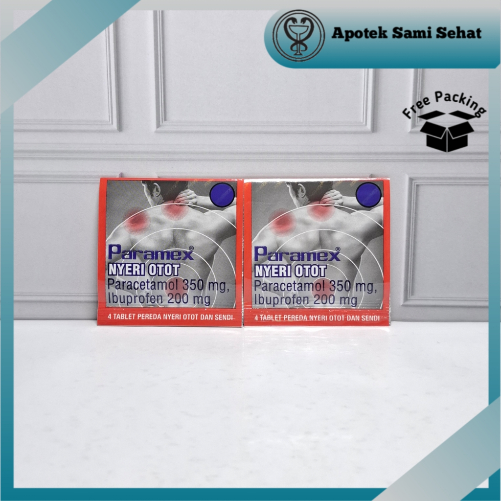 2 STRIP PARAMEX NYERI OTOT ISI 4 TABLET