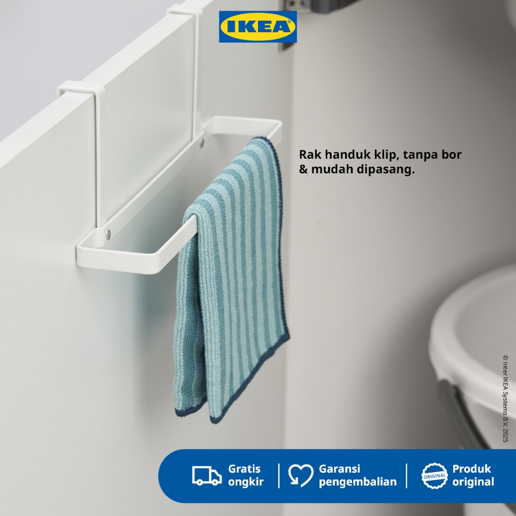 IKEA PALYCKE Rak Handuk Gantung Dengan Klip