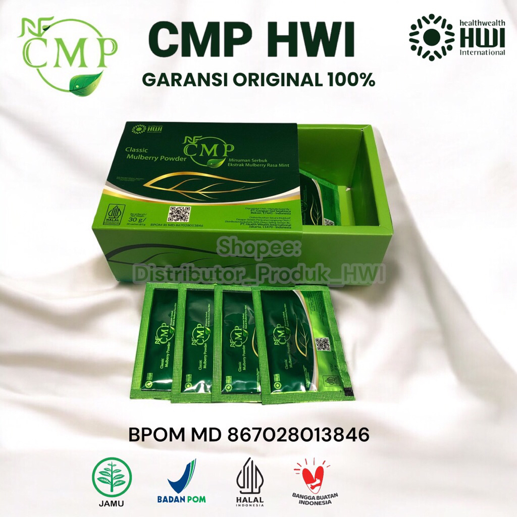 HWI CMP Original 30 sachet Ekstrak Klorofil Herbal Detox NF CMP Rasa Mint Chlorophil detoksifikasi