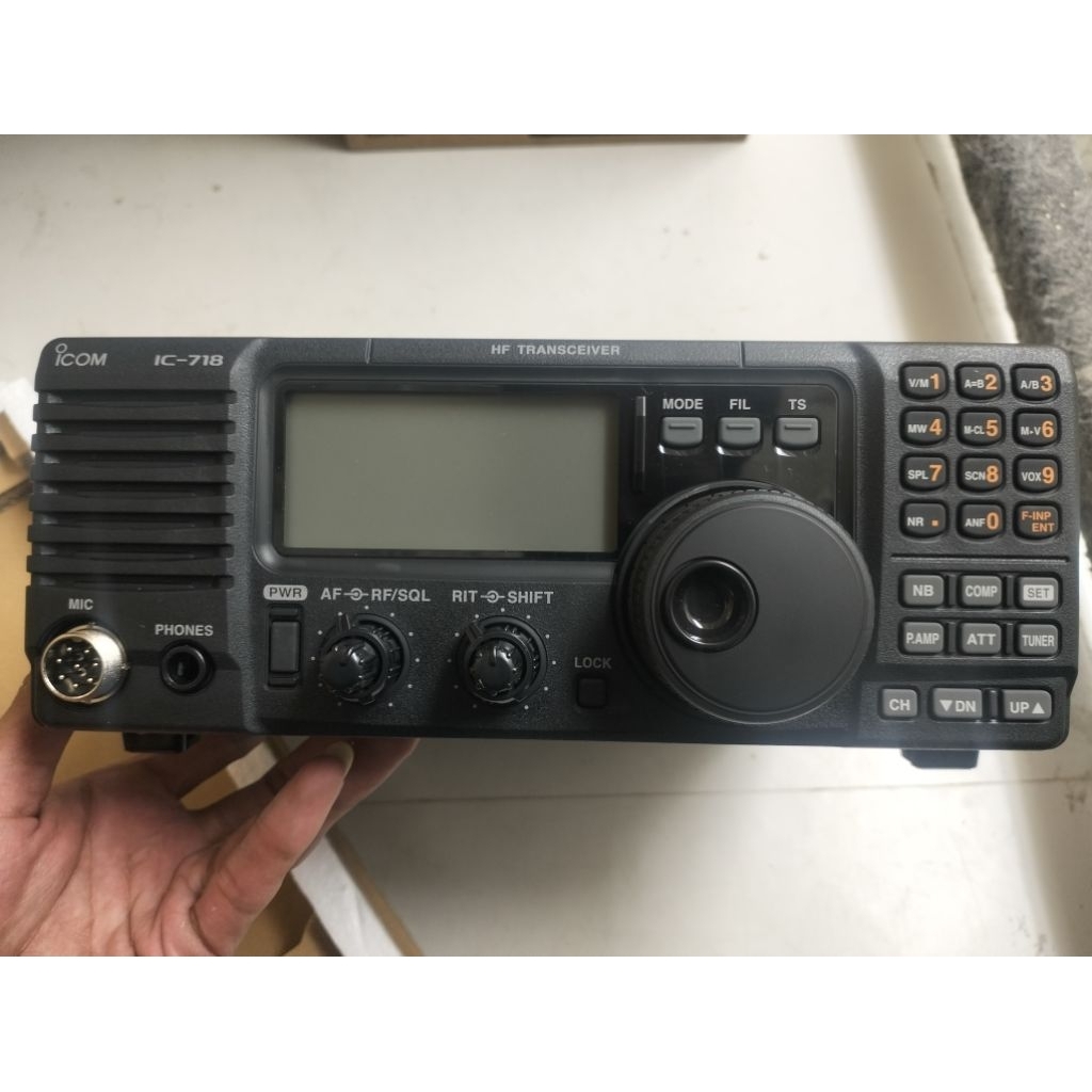 ICOM IC-718 HF All Band Mic HM-36 Ori Baru Garansi IC718 HM36 Radio
