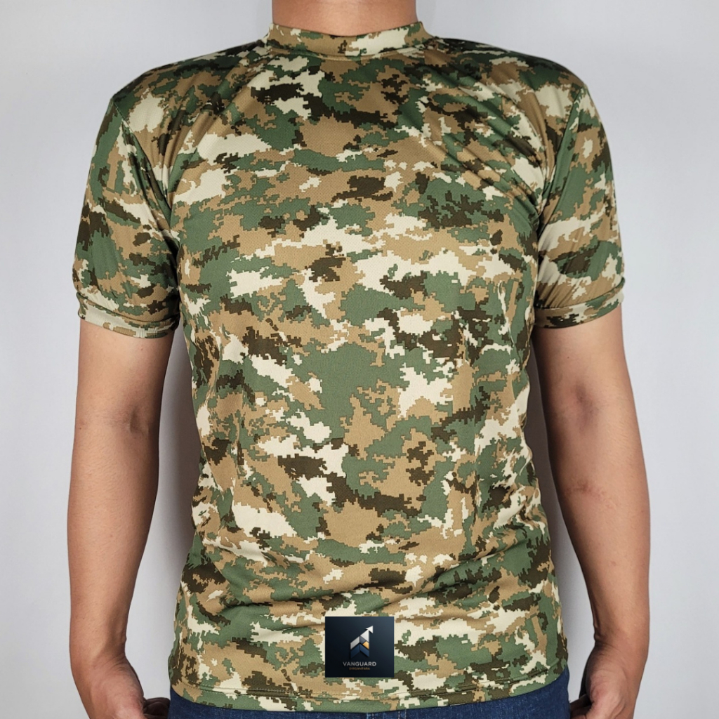 Kaos PDL TNI Sage Green Dry Fit Terbaru | Kaos Loreng Dry Fit | Kaos Dalaman PDL TNI | Kaos Dry Fit 