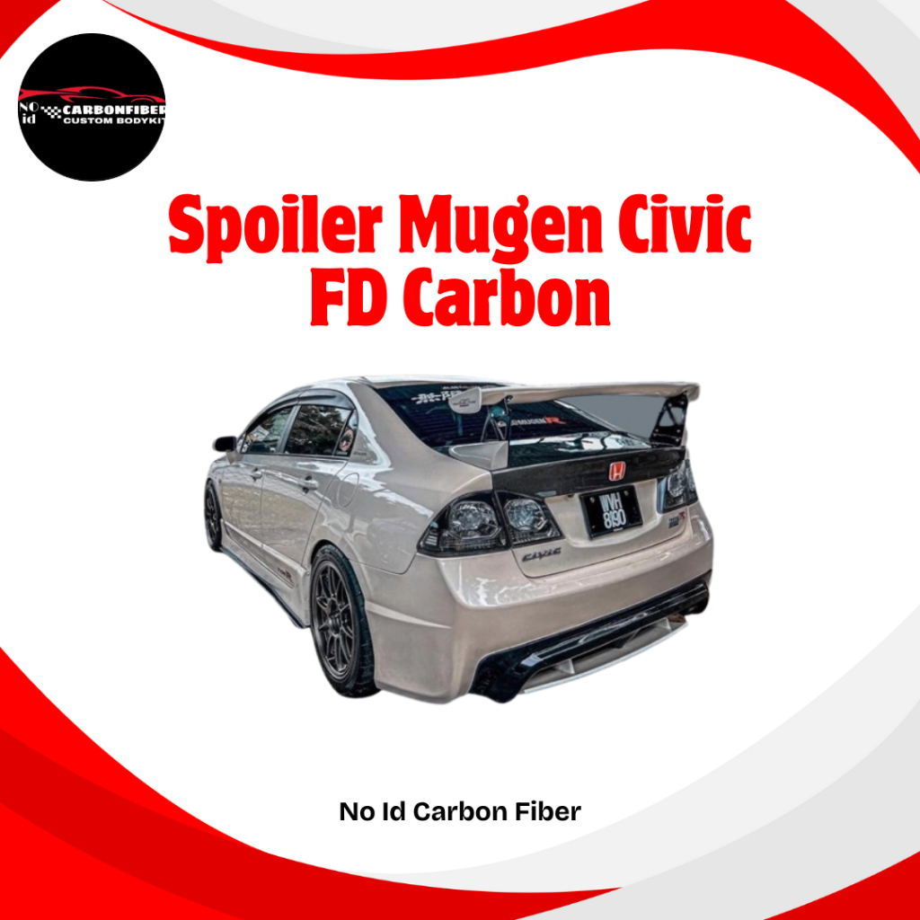 Spoiler Mugen Civic FD Carbon