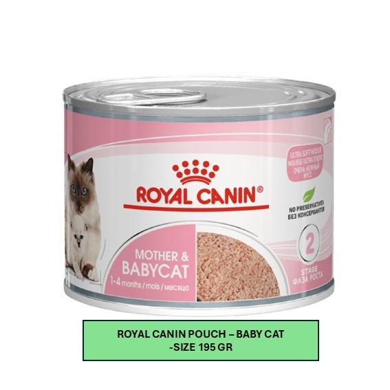 ROYAL CANIN / MAKANAN KUCING / CAT FOOD / PET FOOD ( ROYAL CANIN BABY CAT  195GR )