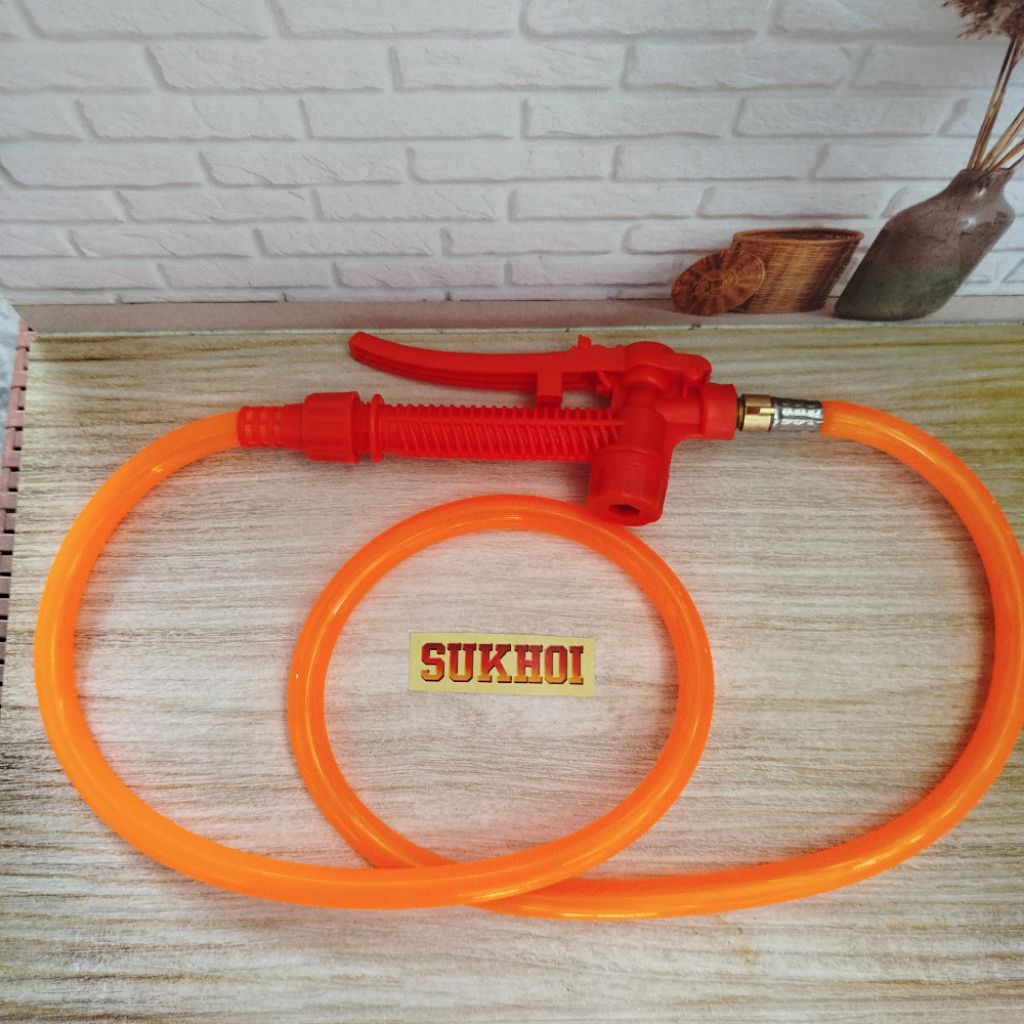 Paket selang stop kran swan tangki semprot hama swan pencetan gagang stop kran swan