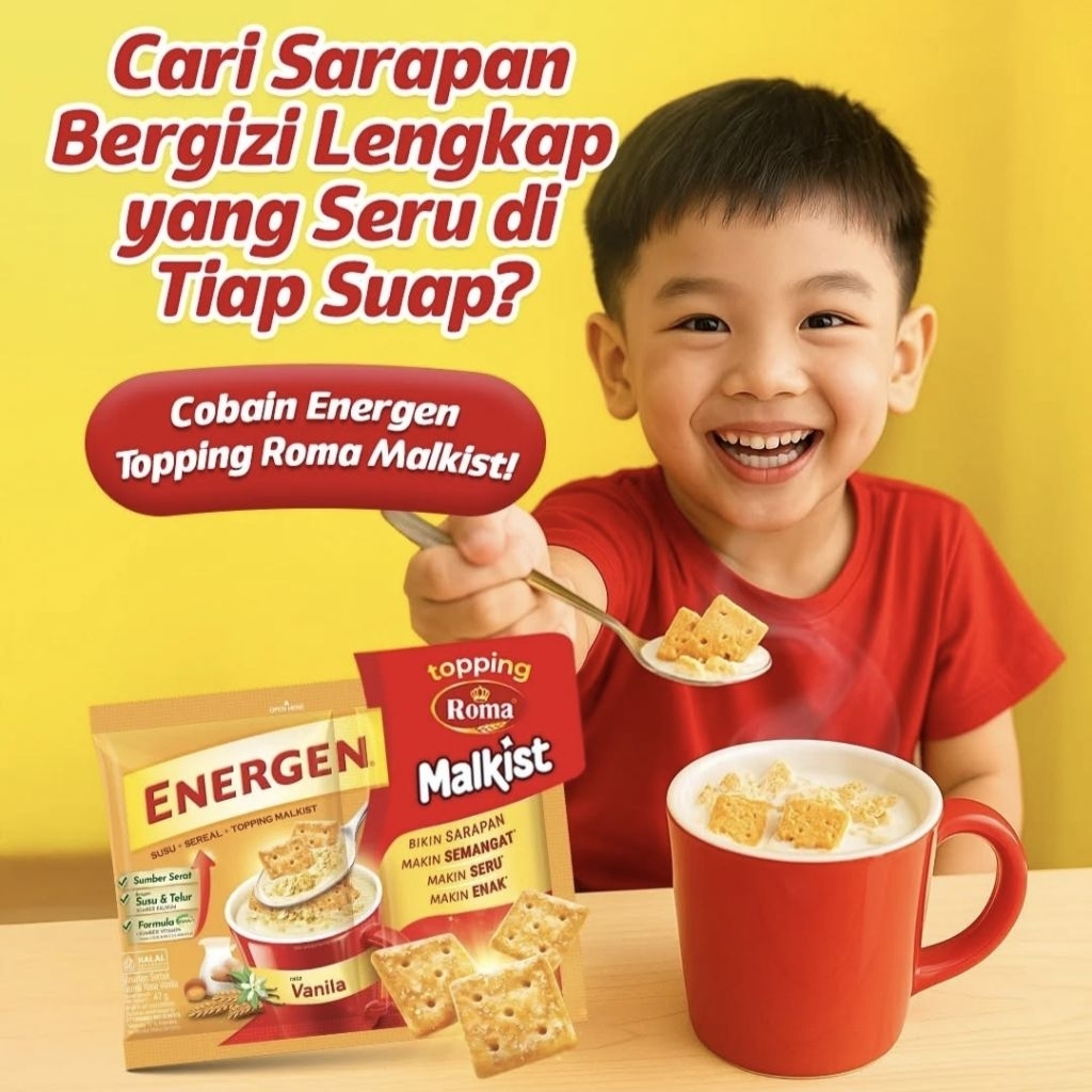 Energen Vanilla Topping Malkist