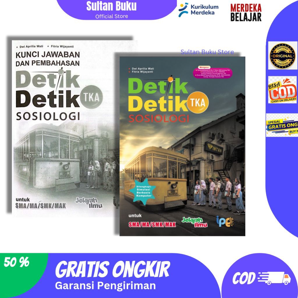 Detik-detik TKA Sosiologi Sma - Buku Detik detik Sosiologi untuk Tka sma/smk/ma