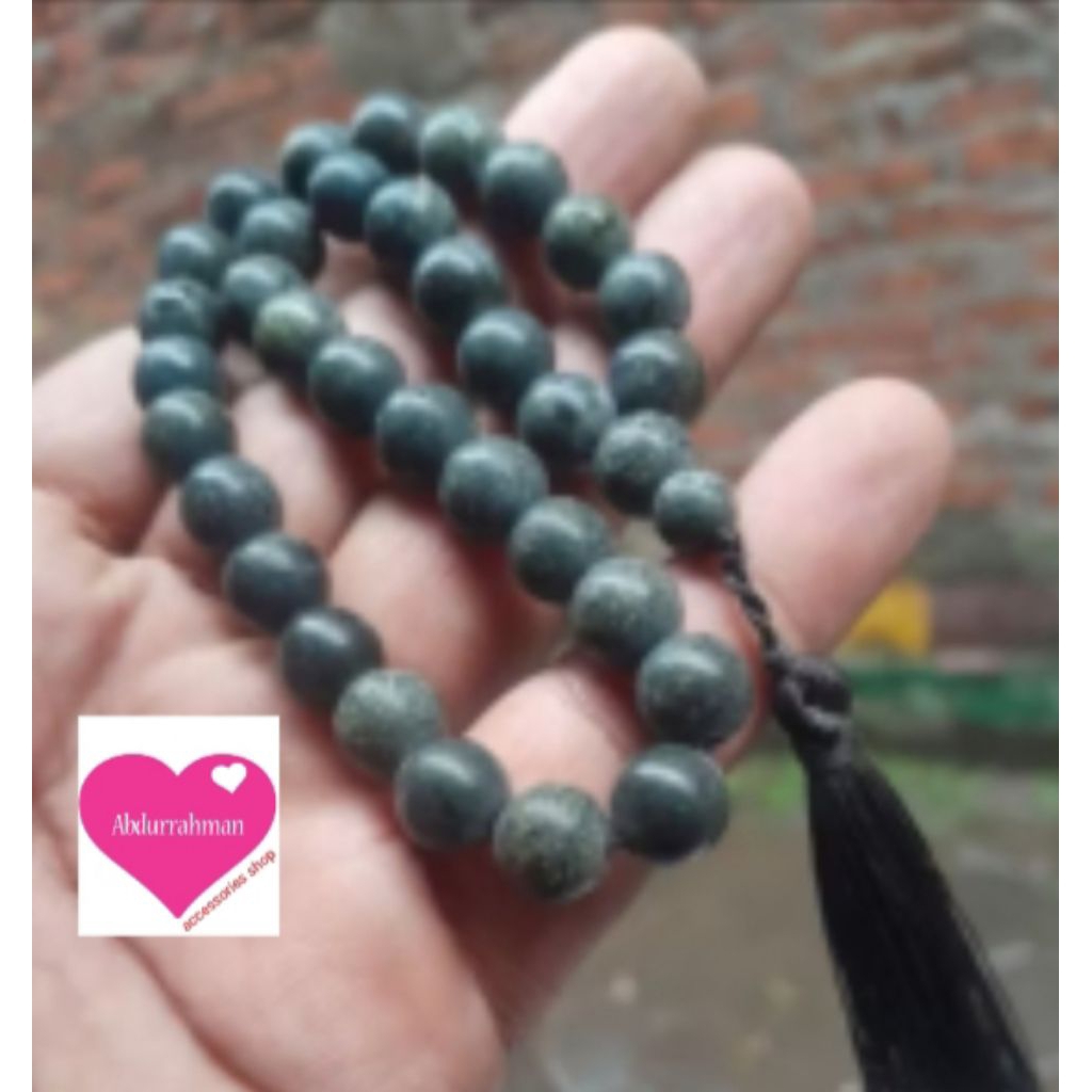 TASBIH BADAR BESI LUMUT ISTIMEWA ORIGINAL NATURAL ASLI BATU ALAM