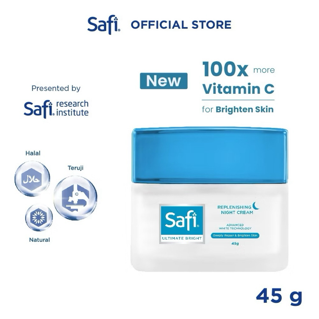 SAFI - Ultimate Bright - Replenishing Night Cream 45gr - Cream Malam