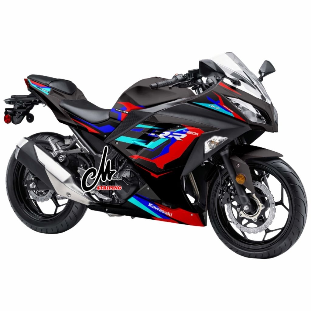 DECAL NINJA FI LAMA SEMIFULL EDISI BMW HP4 / STIKER STRIPING NINJA 250 FI OLD / STICKER VARIASI MOTO