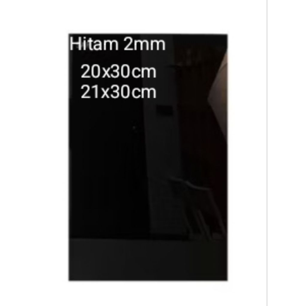 Lembaran Akrilik Hitam Tebel 2mm 20x30cm 21 x 30cm