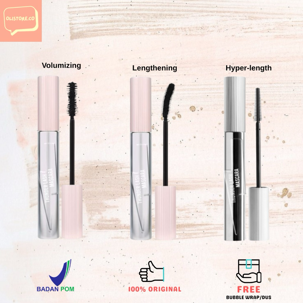 [ROSE ALL DAY] Thunder Lash Mascara | Maskara Waterproof Lentik Tebal