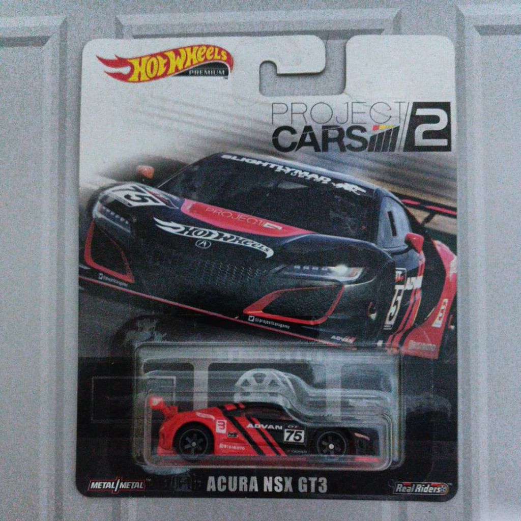 Hotwheels Acura NSX GT3 Advan minus Card/Premium Series