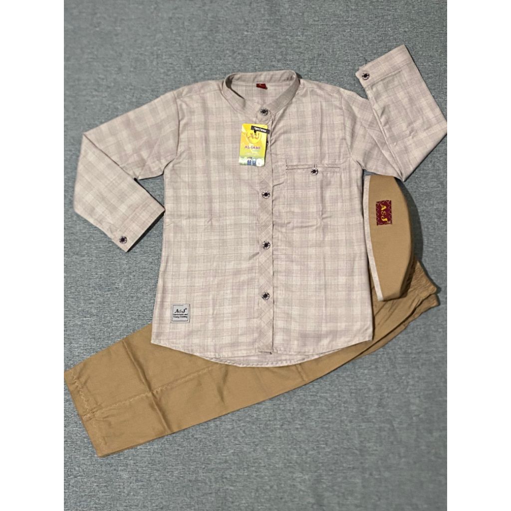 setelan baju Koko anak laki-laki BENSU/kemko lengan panjang by A&J