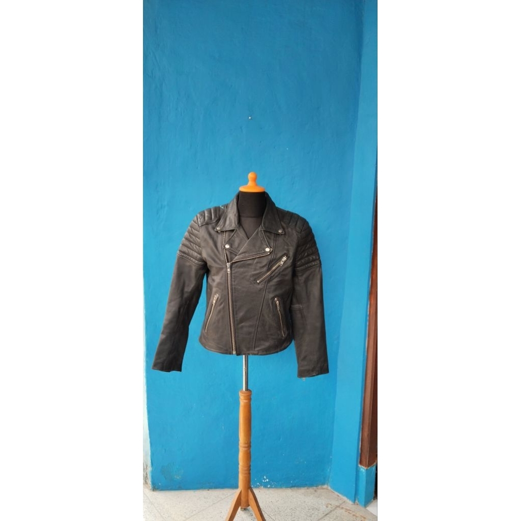 Jaket Kulit Ramones Merk H&M Original