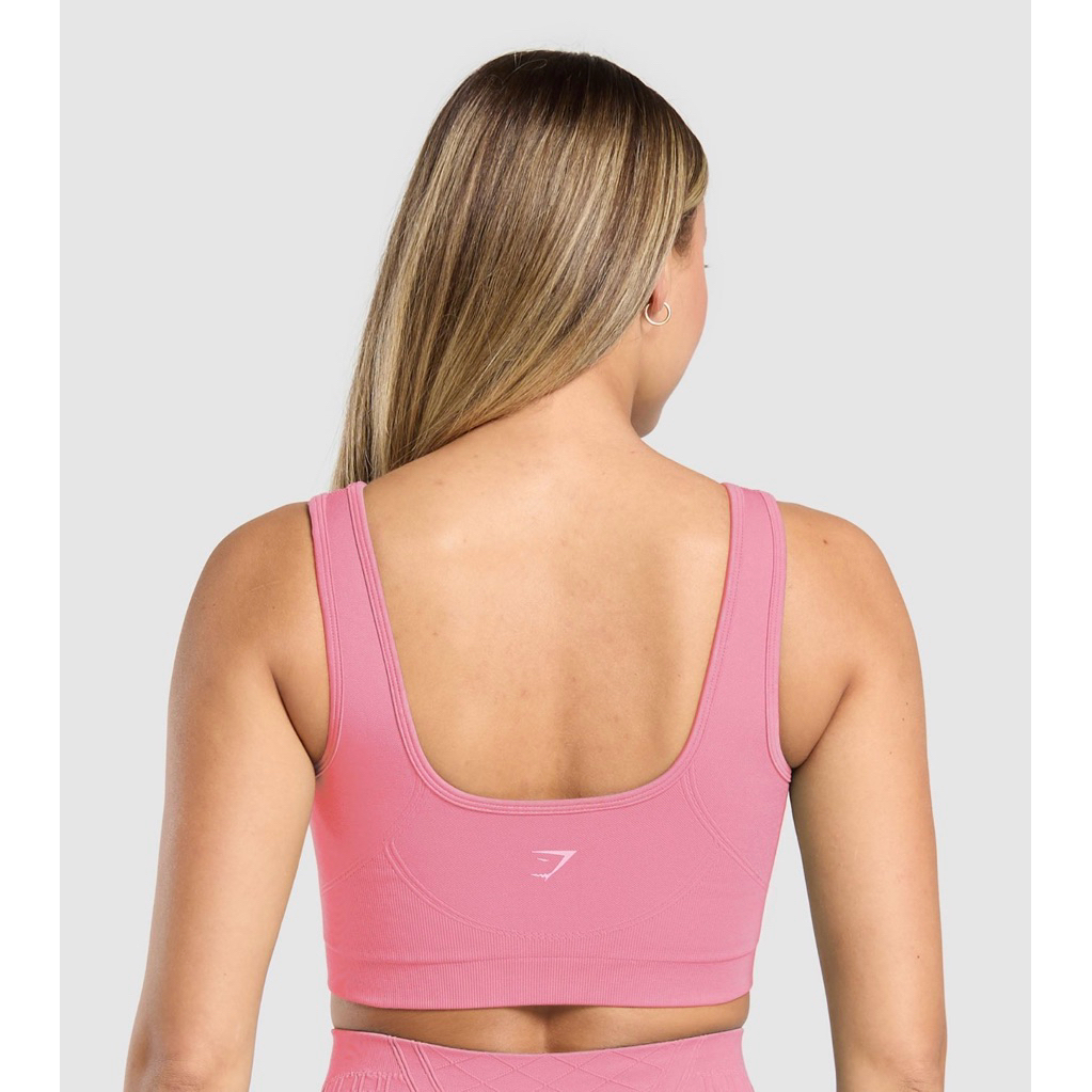 Gymshark Corset seamlesss sport bra XS Pink Gym Preloved sekali pakai