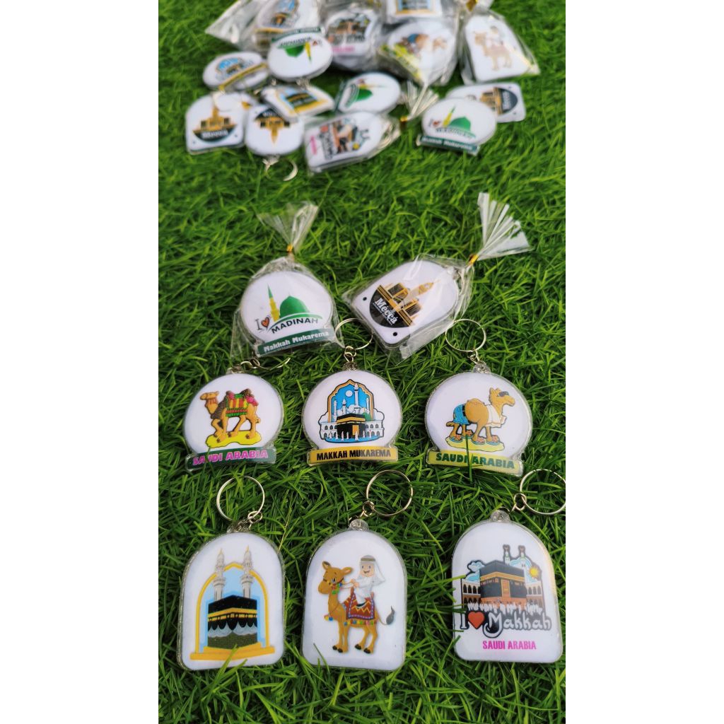 ISI 50pcs souvenir oleh oleh haji umroh gantungan kunci SAUDI ARABIA
