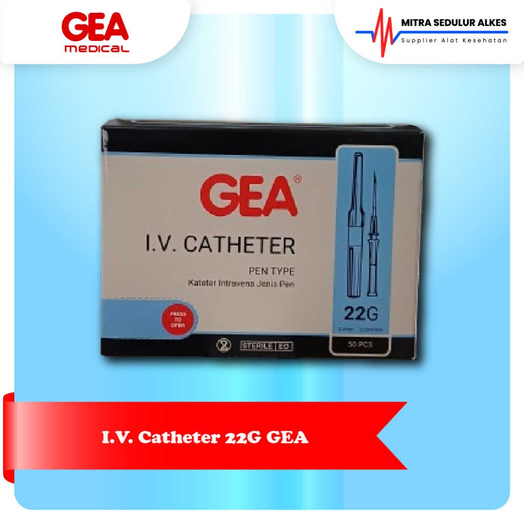 IV Cath GEA ukuran 22G 22 ECER