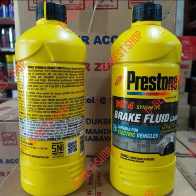 minyak rem prestone dot 4 -1 liter