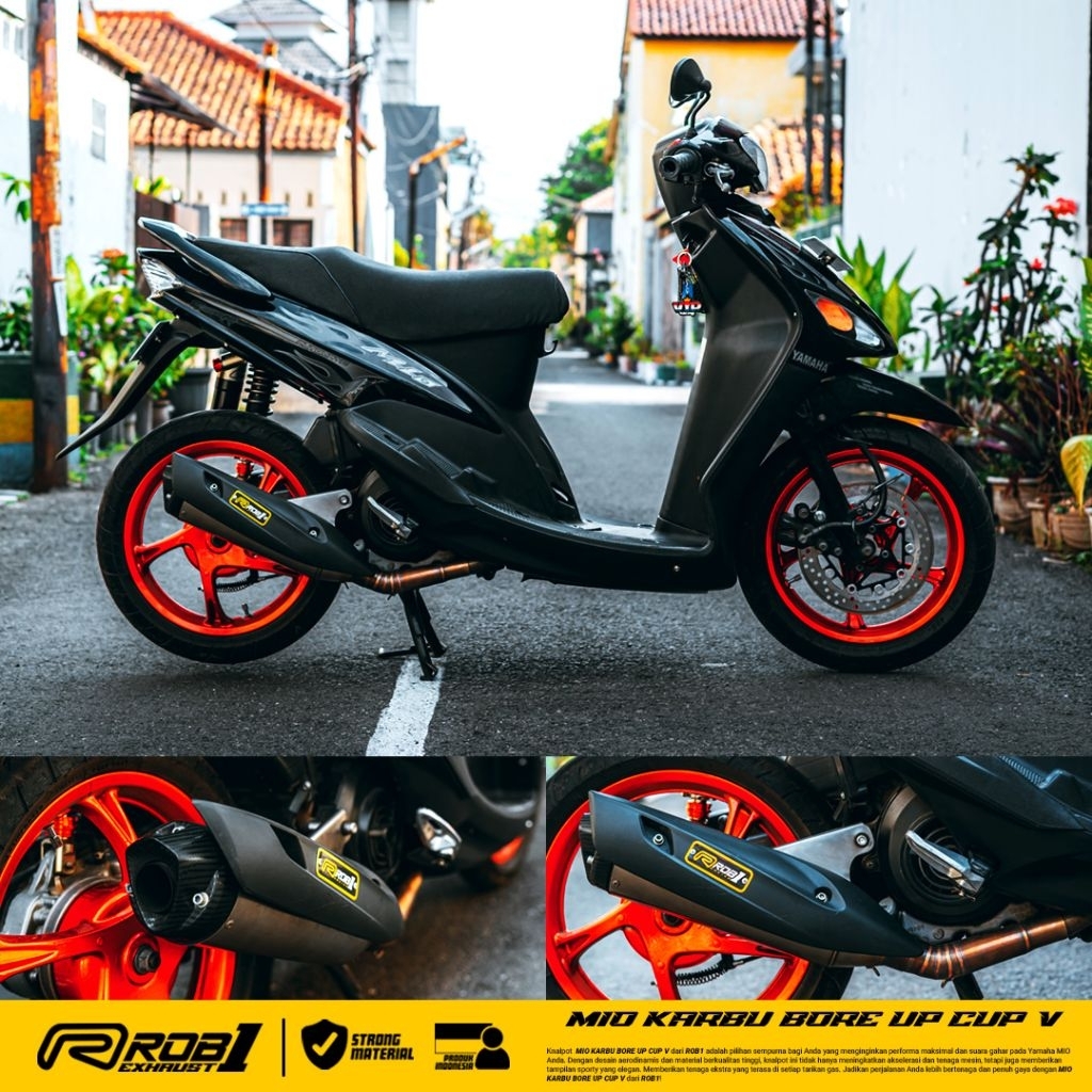 ROB1 Knalpot Rob1 mio bore up original