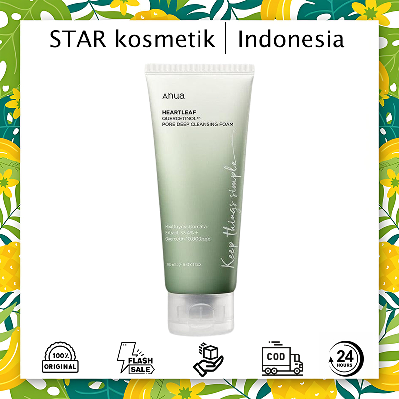 Anua Heartleaf Quercetinol Pore Deep Cleansing Foam 150ML / Anua Cleansing Foam 150ML